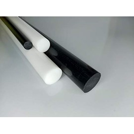 Round Bar Made From Polyoxymethylene (Pom) Black Diameter 35 mm Length 250 mm, Plastic Round Rod