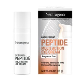 Neutrogena Rapid Firming Peptide Eye Cream: Depuffing, Brightening, Hydrating, Fragrance-Free, 0.5 fl. oz
