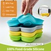 HEYTUYA 4 Pack Suction Plates for Baby & Toddler, 100%