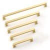 KNOKLOCK 10 Pack 7.5 Inch(192mm) Kitchen Cabinet Handles Gold Cabinet