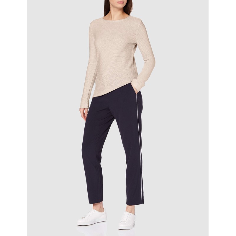 Tom Tailor Women's 1016350 Ottoman Pullover, Dusty 24192 Alabaster Melange,
