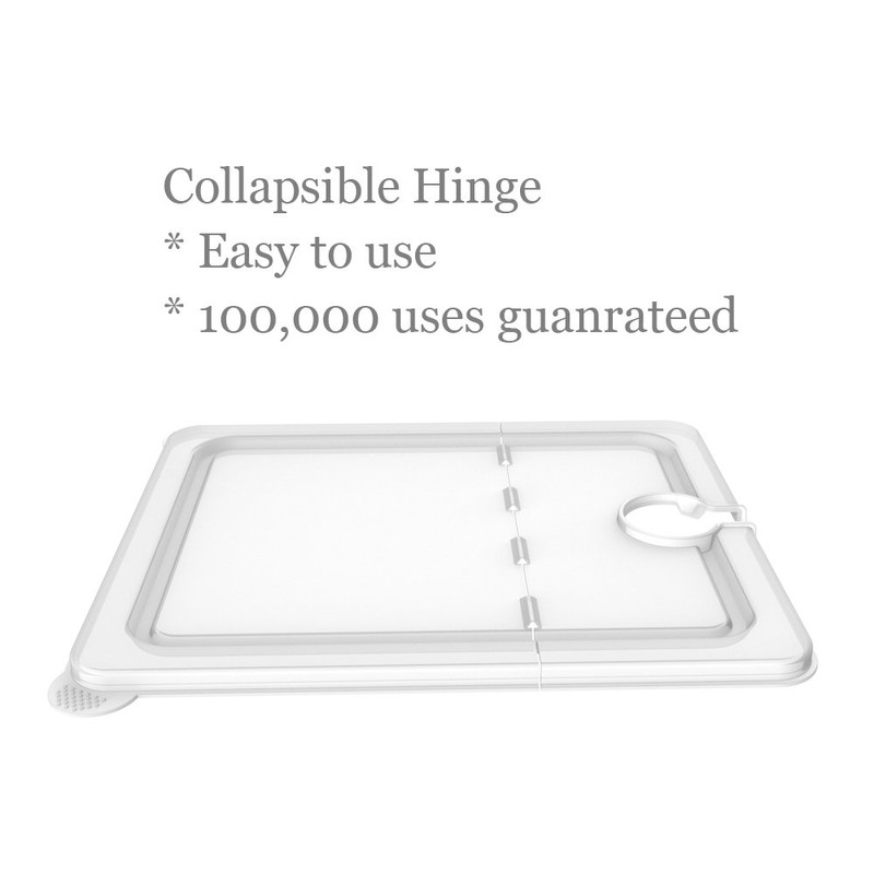 EVERIE Sous Vide Container 12 Qt with Collapsible Hinged Lid