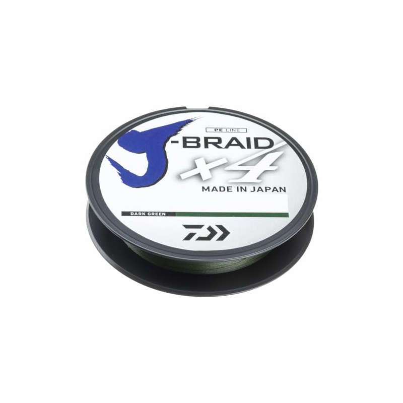 Daiwa Adult J-Braid X4E String Dark Green 0.19mm