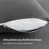 Bedsure Cushion Cover 40 x 80 cm Cotton Grey -