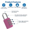 Yharnamite 4 Pcs Combination Lock for Locker, 3 Digit Combination