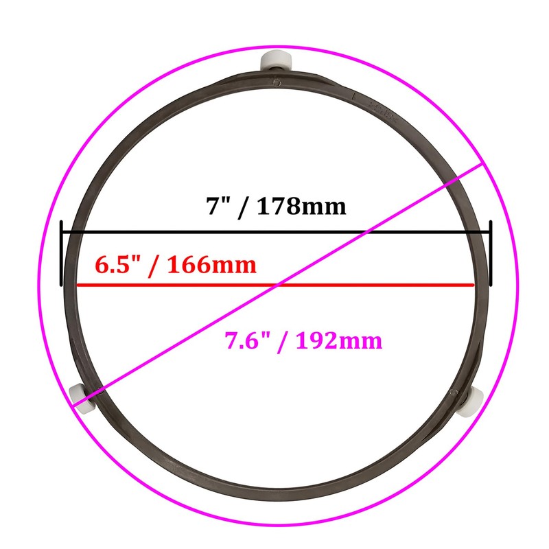 IMSurQltyPrise Microwave Glass Turntable Plate Roller Support Rotating Ring, Wheels