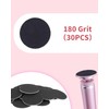 60 PCS Replaceable Sandpaper Discs（180 Fine Grit）, Replacement Sandpaper Discs