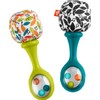 Fisher-Price Newborn Toys Rattle ‘n Rock Maracas, 2 Soft Musical