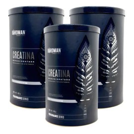 Creatina Monohidratada Pura 3 Botes De 450g 270 Serv Birdman - Sin Sabor                                                                              