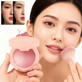 파우더 블러셔 내추럴 매트 컬러 방수 톤 개선 빛나는 블러쉬 브라이트닝 페이스 컨투어링 화장품 Powder Blusher Natural Matte Color Waterproof Tone Improving Radiant Blush Brightening Face Contouring Cosmetic [01 Peach Pink]