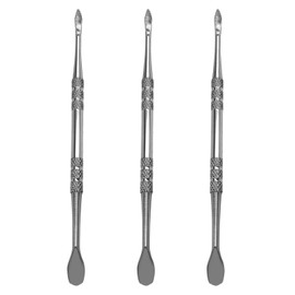 suiwotin 3PCS Wax Carving Tools, Stainless Steel Wax Tool Carving Tool Kit, Double-Headed Sculpting Tool Spoon, Charcoal