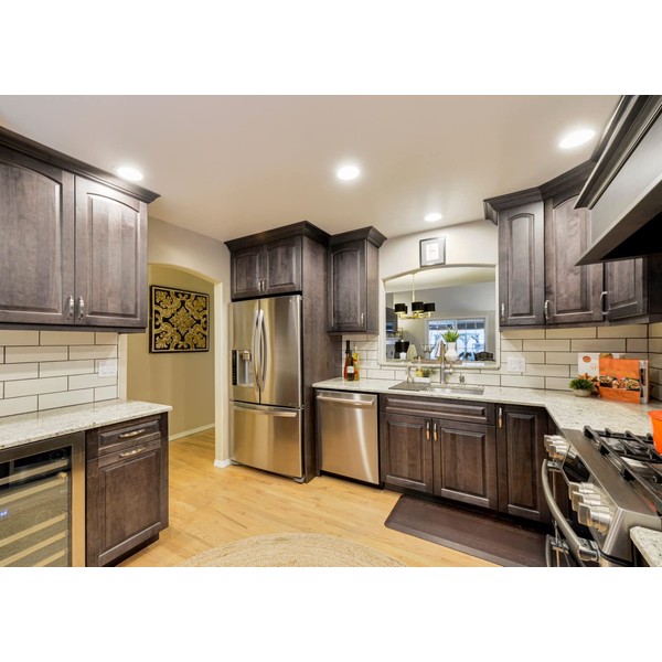 Loccor 9x6ft Fabric Modern Kitchen Interior Backdrop Furniture Oven Cabinet