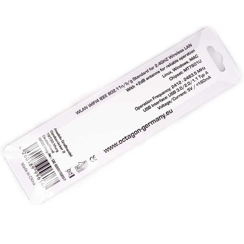Octagon WL048 WLAN 150 Mbps USB 2.0 Adapter for VU+
