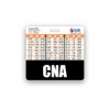 CNA Badge Buddy Horizontal w/Height & Weight Conversion Charts (Black)