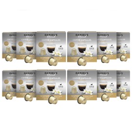Daniels Blend Espresso Aluminum Capsules Compatible with Nespresso 120 Coffee Pods Single Server Kosher Certified Vaniglia