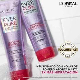LOréal Paris Shampoo Ever Pure Moisture sin Sulfatos 250ml                                                                                            