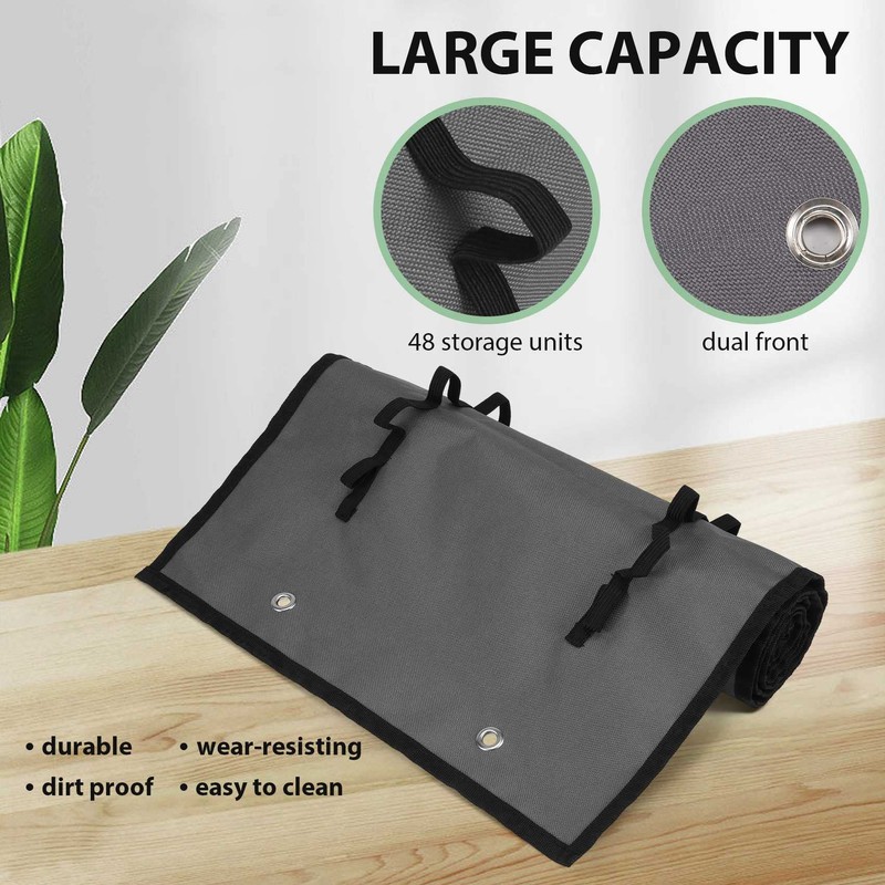 Hopbucan Vinyl Roll Holder with 48 Compartments, Vinyl Roll Storage