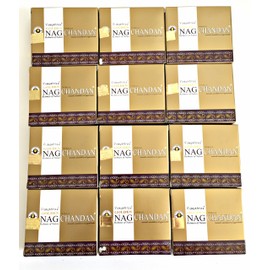 Vijayshree Goldener Nag Sandelholz Weihrauchkegel 12 Boxen