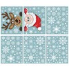 CCINEE 6 Sheets 300 Pcs Christmas Window Clings, Snowflake Reindeer