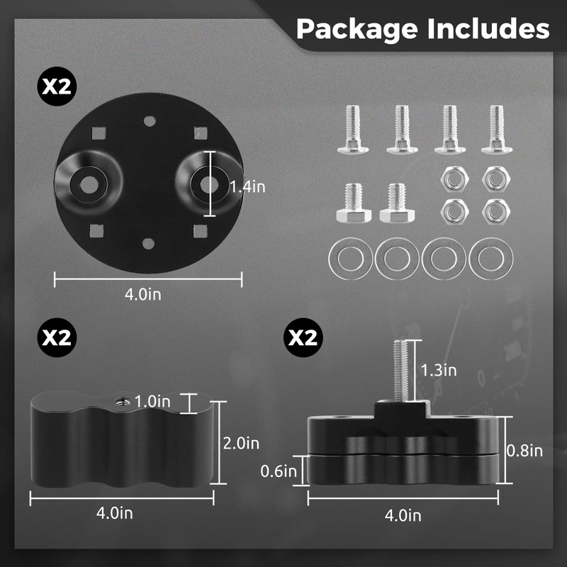 2 PCS RX-LOX-PM Pack Mount Lock 2 Pack with Same