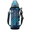 Iris Ohyama DBR-1000 Vacuum Insulated Direct Bottle, Navy x Sky