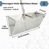 Sand Fleas Rake, Stainless Steel Sand Sifter, Detachable 47 Inches