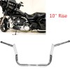 Unbranded 10" Meathook Ape Hanger Handlebar Chrome For Harley Street