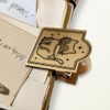 ANATTASOUL Black Cat with Knife Travel Journal Clip for DIY