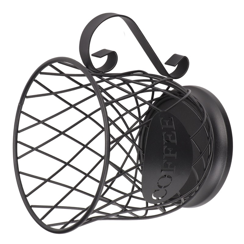 Iron Coffee Pod Holder Organizer Large Capacity Coffee Capsule Storage