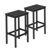 JEAREY Bar Stools Set of 2 Kitchen Square Height Stools