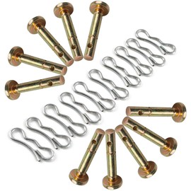 20 pcs Snowblowers Shear Pins Kit - Shear Pin 738-04124 738-04124A and Cotter Pin 714-04040 for MTD Troy-Bilt Snow Blowers