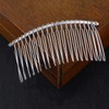 Lurrose 10pcs Minimalist Silver Metal Hair Side Comb Wedding Veil