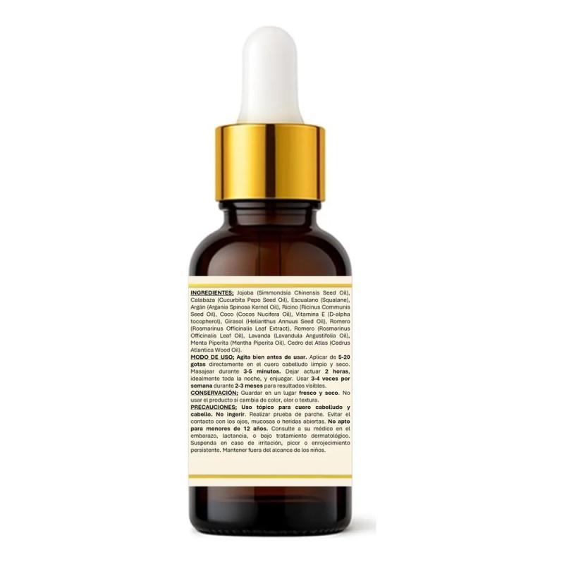 Vlasy Romero Aceite Capilar Anticaída Kit 2 Piezas 30 Ml