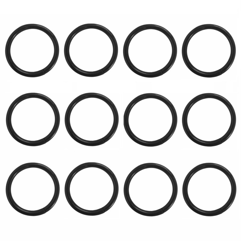 12 Pack Shower Curtain Rings,Plastic Shower Curtain Hooks,Decorative Round Easy