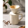 ZEBERBO Pour Over Coffee Maker, Single Cup Ceramic Coffee Dripper,