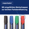 magnetoplan Board and Flipchart Marker PRO+, Pack of 4, All-Round