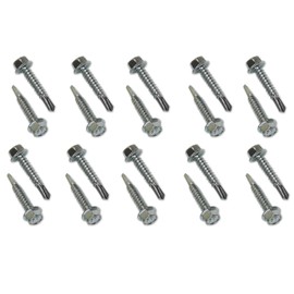 E-Track Metal Screw 20 Piece Fastener Set (1/4"x1-1/4" Self-Driller)