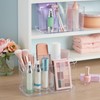 STORi Bliss 5-Compartment Plastic Cosmetics Storage Organizer | Clear |