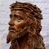 BGCarvedGrace Jesus Christ Bust Statue, Crown of Thorns