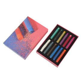 12 Colors Oil Pastels Pearlescent Strong Adhesion Oil Pastel Set Oil Painting Texture Oil Pastels for Daily Painting