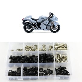 Xitomer - Tornillos de fijación para motocicleta Suzuki GSX1300R HAYABUSA 2008-2018, Plateado