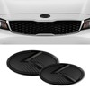 2Pcs K Logo Front Hood Trunk Emblem Badge Compatible with
