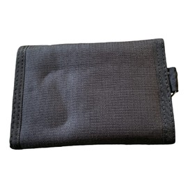 Lorenz Mens Slim Canvas Sports Wallet with Belt Hook - Black
