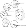 ACIYHN 4 inches Twin Bell Loud Alarm Clock for Heavy