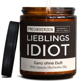 Lustige Duftkerze mit Spruch zum Jahrestag für Ihn | Handgemacht aus Sojawachs | In Geschenkbox | Nachhaltiges Valentinsgeschenk | Geburtstag Ehe Mann Freund Verlobten Partner |Ohne Duft