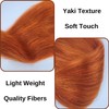 Ginger Orange Braiding Hair Pre Stretched Hypoallergenic Orange/350 Prestretched Synthetic