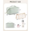 Vlando Large Capacity Travel Cosmetic Bag - Makeup Bag, PU