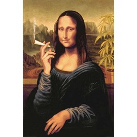 Bubbacare Mona Lisa Smoking Joint 24x36 PosterF