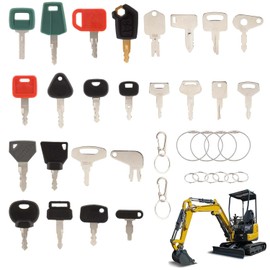 36 Piece Replacement Ignition Key, Construction Machinery Key Set, Universal Construction Machinery Key for Tractor, Tractor Accessories, Universal Construction Machinery, Key Engine, Start Switch