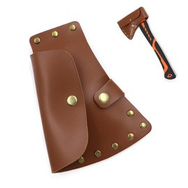 CHENNAN Axe Cover Protective Cover, Axe Sheath Protective Cover, Axe Sheath Made of Leather, for Protection Sharp Axe Edges, Axe Sheath Axe Protective Cover for 11.5 cm Axe Edge, for Outdoor, Camping